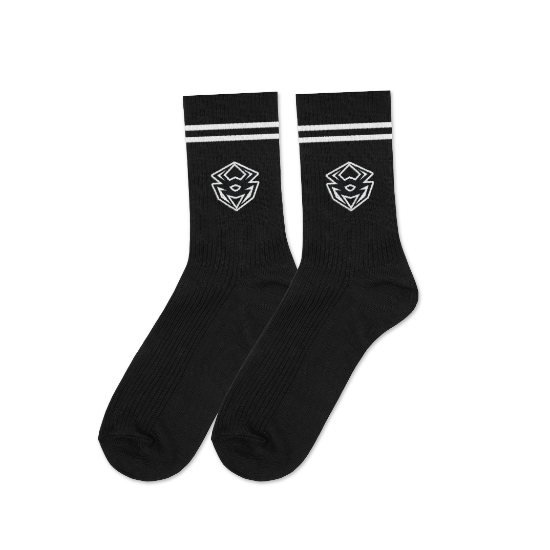SPIDER SOCKS (BASIC BLACK)